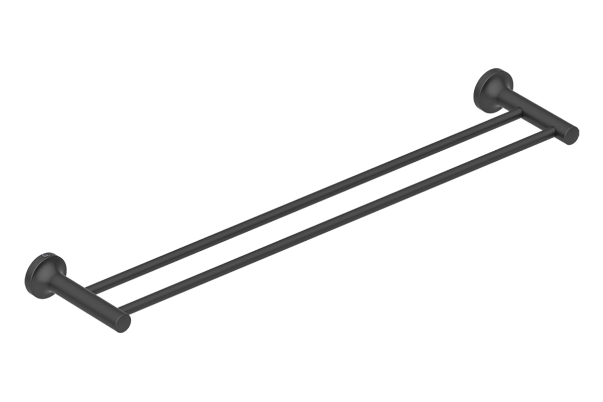FELICITY Double towel rail 650mm -matt black