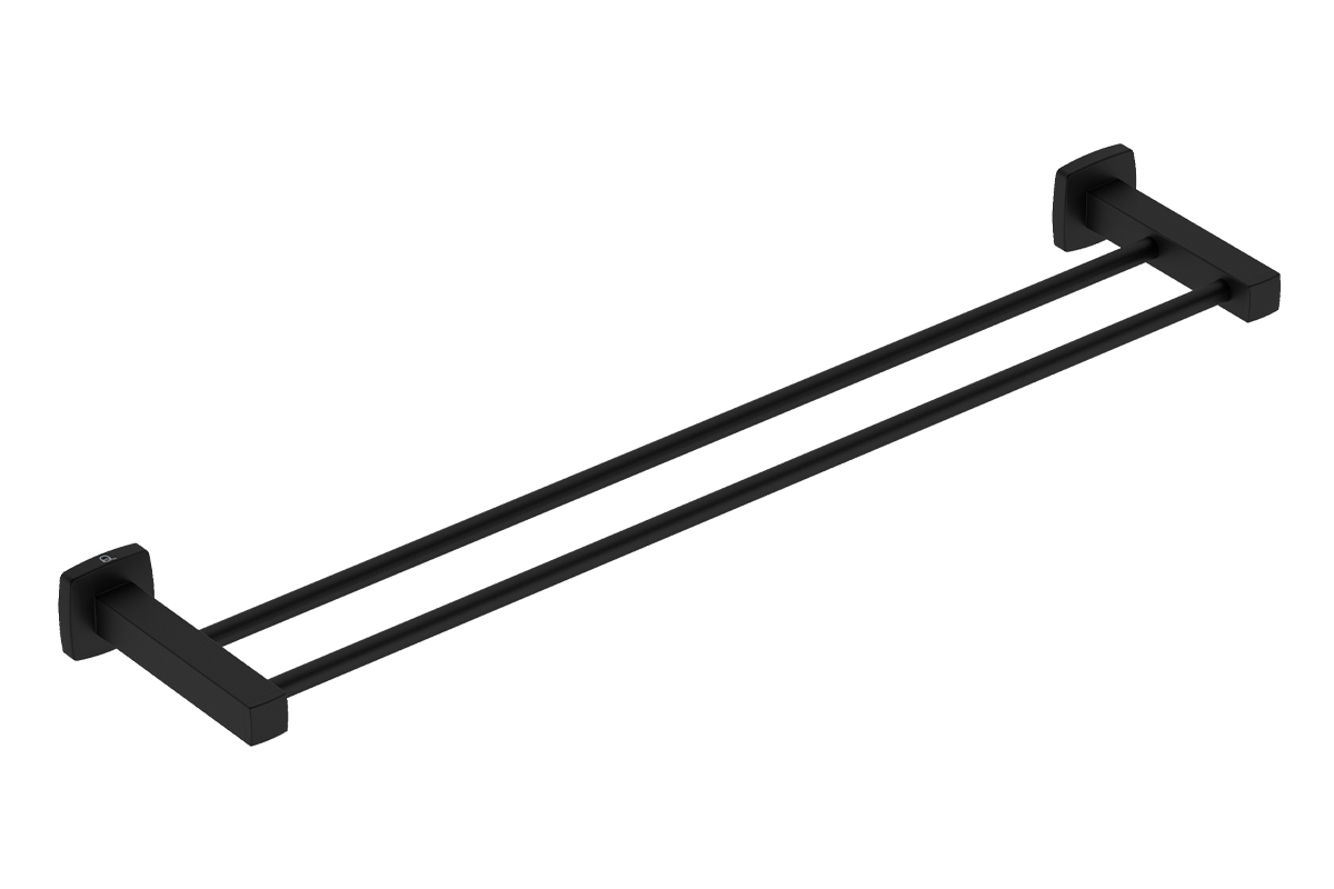 INTEGRITY Double towel rail 650mm -matt black