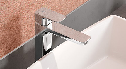 Inspired Design VALOUR basin mixer 210mm Chrome