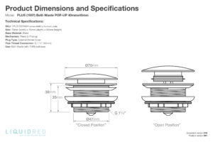 Spec-PLUS-1007-Bath-Waste-POP-UP-40mmx45mm